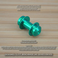 Benchmade 940-1 Osborne Custom Titanium Axis Lock Bar Anodized - GREEN