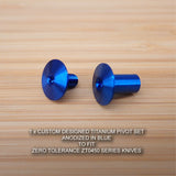 Zero Tolerance ZT0450 ZT 450 0450 450CF Custom Titanium Pivot Set Anodized BLUE