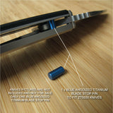 Zero Tolerance ZT0550 550 ZT Knife Anodized Titanium Blade Stop Pin - BLUE