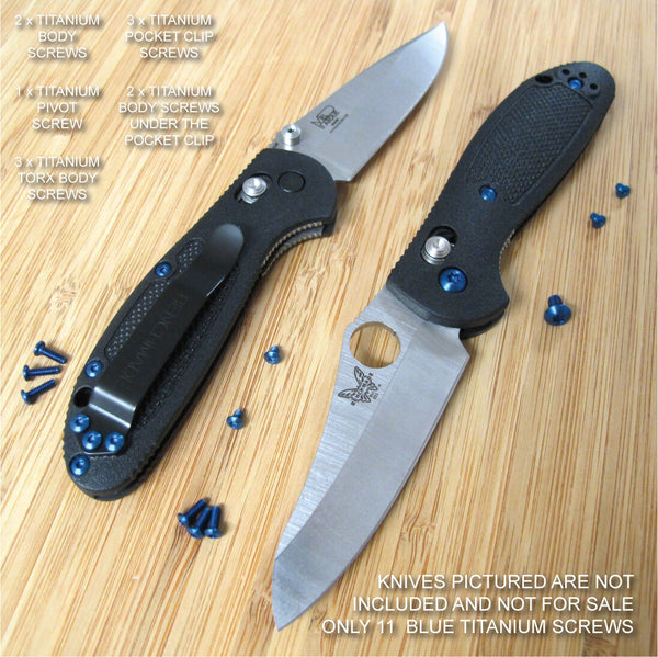 Benchmade 555 556 557 558 Mini Griptilian 11PC Replacement BLUE