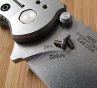 Zero Tolerance ZT0550 560 566 ZT Knife Pocket Clip Titanium Torx T6 Screws Set