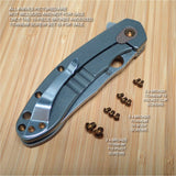 Spyderco Southard Knife Custom 10PC Ti Titanium Screw Set Anodized in BRONZE