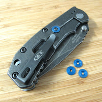 Zero Tolerance ZT0550 556 560 ZT Knife Titanium Lock Bar Stabilizer Washer BLUE
