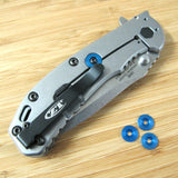 Zero Tolerance ZT0550 566 560 ZT Knife Titanium Lock Bar Stabilizer Washer BLUE
