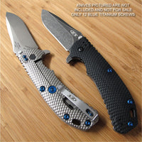 Zero Tolerance ZT0561 560 ZT Knife 12PC Titanium Screw Set inc LBS Washer BLUE