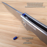 Zero Tolerance ZT0450 450 CF G10 ZT Knife Titanium Blade Stop Pin Spacer - BLUE
