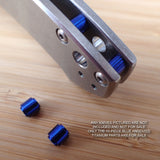Zero Tolerance ZT0450 450 CF G10 ZT Custom Titanium 10pc Parts Set - BLUE
