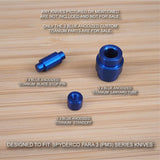 Spyderco Paramilitary Para 3 PM3 Custom BLUE Titanium Pin Standoff Lanyard Tube
