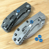 Zero Tolerance ZT0392 566 560 ZT Knife Titanium Lock Bar Stabilizer Washer BLUE