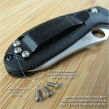 Benchmade 555 557 Mini Griptilian Replacement RAW Titanium Pocket Clip Screws