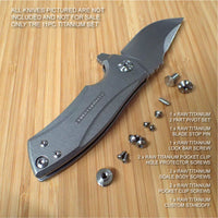 Zero Tolerance ZT0900 ZT 900 0900 Knife RAW 11PC Custom Titanium Screw Parts Set