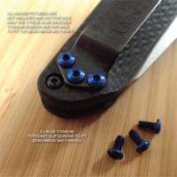 Set viti blu piatto per bilance per maniglie Mini Osborne 940 e Set viti blu piatto per bilance per maniglie Mini Osborne 940 e