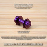 Benchmade 943 Osborne PURPLE Anodized Custom Titanium Axis Lock - No Knife