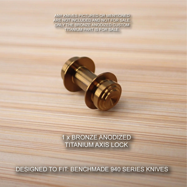 Benchmade 940-1 Osborne BRONZE Anodized Custom Titanium Axis Lock - No Knife
