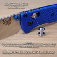 Benchmade 533 MINI BUGOUT Custom RAW Titanium Axis Lock Bar - No Knife