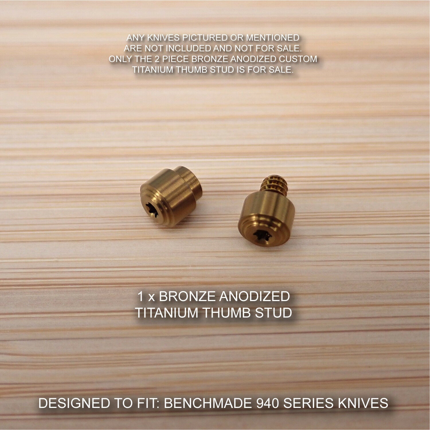 Set Vite E Perno In Titanio Anodizzato Blu Per Coltello Benchmade 940 Osborne, BUXAN - Foto 6