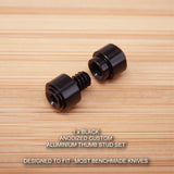 Benchmade Custom Thumb Stud Set - Anodized Black1