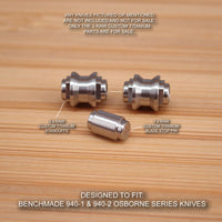 Benchmade 940-2 or 940-1 Osborne 3pc Titanium Blade Stop Pin & Standoff Set