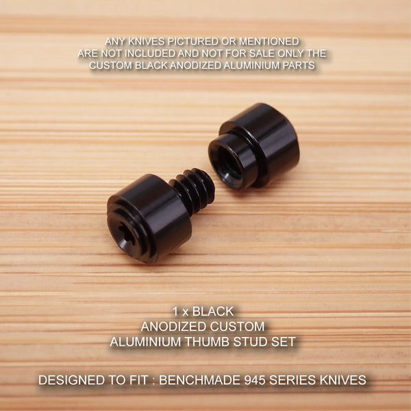 Benchmade 945 945BK-1 Mini Osborne Custom Designed Thumb Stud Set Anodized BLACK