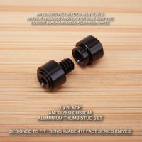 Benchmade 417 417BK Fact Custom Designed Thumb Stud Set - Anodized BLACK
