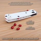 Benchmade 533BK-2 Mini BUGOUT Custom Standoff + Thumb Stud Set - Anodized RED
