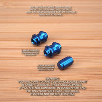 Benchmade 940-1 Osborne 3pc Titanium Standoffs & Blade Stop Pin Anodized in BLUE