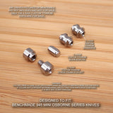 Benchmade 945 945BK-1 Mini Osborne Titanium Blade Stop Pin & Standoff & Thumb Stud Set