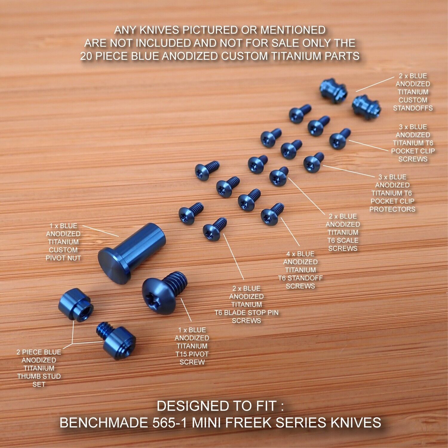 Benchmade 565-1 MINI FREEK Custom Parts – xxxadrenalinxxx